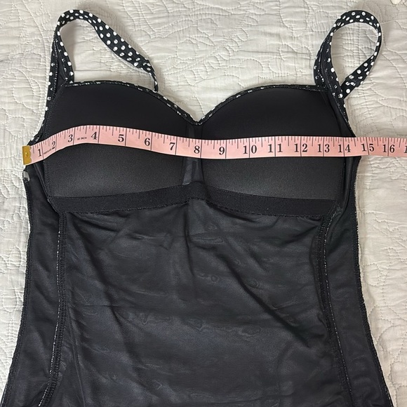 Niptuck Multi Fit Cup One Piece Swimsuit Black White Polka Dot Size 8 - Picture 12 of 16